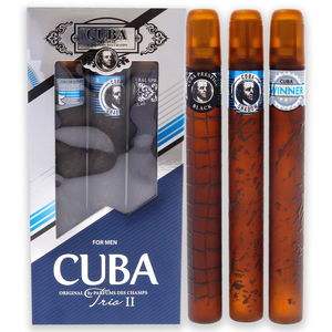 Cuba Trio 2 by Cuba for Men 3 Pc Gift Set